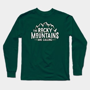 Rocky Mountains calling (white) Long Sleeve T-Shirt